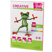 Бумага CREATIVE color (Креатив), А4, 80 г/м2, 50 л., неон розовая, БНpr-50р
